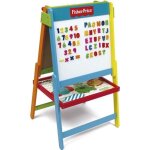 Fisher price - tableau double face en bois + accessoires