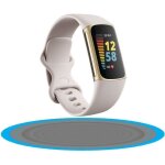 Fitbit charge 5 - bracelet dactivit� - 6 mois dabonnement � premium - blanc