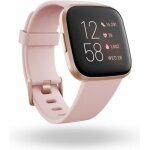 Fitbit versa 2 montre rose cuivr� / rose p�tale