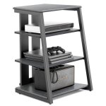 Fitueyes meuble hifi � 4 etag�res en bois et acier meuble audio / vid�o
