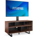 Fitueyes meuble tv avec support tv pour �cran 32?? - 65?? en bois hauteur r�glable