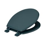 Abattant wc en bois laqu� colorama - 5five simply smart - bleu p�trole