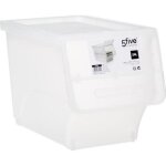 Bo�te en plastique transparente � ouverture frontale 24l - 5 five simply smart