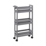 Desserte � roulettes 3 niveaux colorama gris b�ton - 5 five simply smart