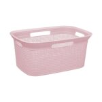 Corbeille � linge 45l scandinave rose - 5 five simply smart