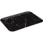 Plateau rectangulaire angulaire 33x43cm effet marbre noir - 5 five simply smart