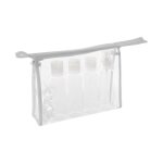 Pochette de voyage - 5 five simply smart - 7 accessoires - pvc - transparent - pratique pour le rangement ...