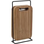 4 planches � d�couper � tapas black bambou - 5 five simply smart