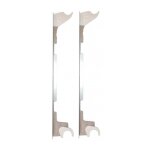 Fixation autofix blanche pour radiateur aluminium global entraxe 350 mm