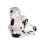 Fixations de snowboard k2 youth white garon - taille m