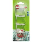 Fixe nappe - inox + plastique - lot de 4