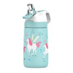 Fjbottle gourde isotherme enfant avec paille 350ml bouteille isotherme sans bpa tritan bouteille deau ...