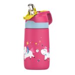 Fjbottle gourde isotherme enfant avec paille 350ml bouteille isotherme sans bpa tritan bouteille deau ...