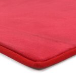 Tapis salon aspect velours extra - doux rouge 160x230