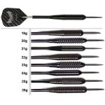 Fl�chettes harrows black arrow - harrows - 24g - pointe dacier - �bonite - vol graflite 7000