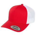 Flexfit casquette trucker homme 2 - tone rouge en mesh - style r�tro