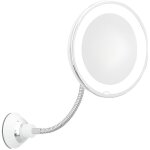 Venteo miroir coiffeuse grossissant avec lumire led rotatif  360 miroir mural avec bras flexible et ...