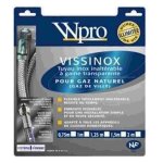 Flexible vissinox gaz naturel long. 1m dur�e de vie illimit�e dorigine four cuisini�re 481281729747