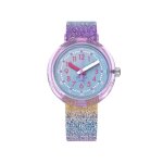 Montre - flik flak - shine in rainbow - 32mm - �tanch�it� 30 atm - bracelet en pet recycl�