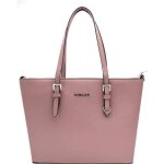 Sac cabas femme classe saffiano format a4 - flora co paris - vieux rose - synth�tique
