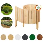 Floranica bordure flexible de parterre 30 x 100 cm nature cl�ture de jardin en bois en pin palissade
