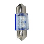 Flux 2 ampoules navettes à led - bleues - 31 mm - 12v - 025w Flux 2 ampoules navettes à led - bleues - 31 mm - 12v - 025w