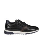 Fluchos - chaussures  lacets en cuir pour homme - louis - noir