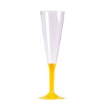 Flte  pied couleur plastique 15 cl (lot de 10)
