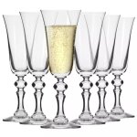 Krosno krista flute de champagne verre lot de 6 165 ml