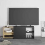 Fmd meuble tv avec 2 compartiments ouverts 1335x399x492 cm unit� tv buffet bas tv armoire tv 444232