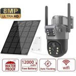 Fol * cam�ra de surveillance ext�rieur batterie solaire sans fil cam�ra wifi 8mp hd batterie rechargeable ...