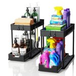 Folaya lot de 2 rangement sous �vier - organisateur sous evier tiroir coulissant � extraction - rangement ...
