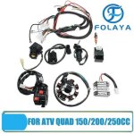Folaya kit de c�blage du faisceau �lectrique pour bo�tier cdi de bobine dallumage pour atv quad de 150200 ...