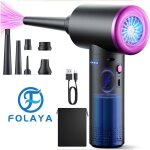 Folaya kit de nettoyage de clavier d?aspirateur � 3 vitesses avec lumi�re led pour le nettoyage de