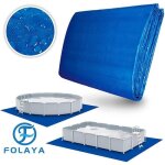 Folaya tapis de sol pour piscine pour piscine hors terre tapis protecteur de sol piscine (274 x 274 cm) ...