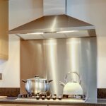 Fond de hotte - nordlinger pro - dosseret en acier inoxydable - 90x70 cm - finition inox