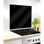 Wenko fond de hotte crdence cuisine verre verre tremp 60x70 cm noir