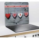 Wenko fond de hotte crdence cuisine en verre c?urs verre tremp 50x56 cm multicolore