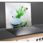 Fond de hotte wenko - jardin potager - verre tremp - 50x56 cm - multicolore