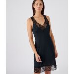 Damart - fond de robe maille fluide - noir - femme
