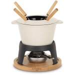 Fondue en fonte �maill�e - la fonderie 1890 - mont joly - 12 l - 4 personnes - beige
