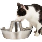 Fontaine pour animaux - petsafe - seaside - inoxydable - 18 l - silencieuse - eau filtrée Fontaine pour animaux - petsafe - seaside - inoxydable - 18 l - silencieuse - eau filtrée