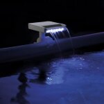 Fontaine cascade pour piscine led intex