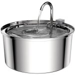 Fontaine a eau chat en acier inoxydable 32l fontaine � eau pour chat automatique convient � plusieurs ...
