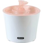 Fontaine � eau - zolux - calypso pour chat et chien - 3 l - avec 2 filtres inclus - rose