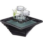 Fontaine dint�rieur himalaya en c�ramique et verre - style zen - d�co insolite - id�e cadeau oeuvre dart ...