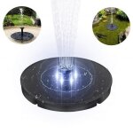 Fontaine de jardin solaire led - swarey - pompe � eau panneau solaire 2. 4w - 5 buses deau - 6 lumi�res ...