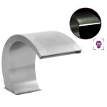 Vidaxl fontaine de piscine avec led fontaine detang fontaine de bassin cascade de bassin jardin extrieur ...