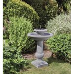 Fontaine solaire bain doiseau 2 niveaux chatsworth - smart solar - gris - aspect pierre ancienne - autonome ... Fontaine solaire bain doiseau 2 niveaux chatsworth - smart solar - gris - aspect pierre ancienne - autonome ...