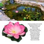 Fontaine solaire de fleur de lotus fydun - cascade - blanc - �cologique et �conome en �nergie